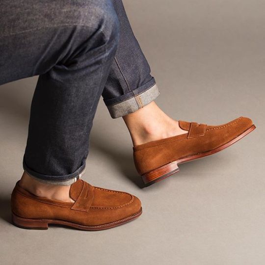Mocassin En Daim Pour Hommes