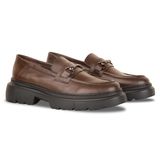 Mocassin Femme - Cuir Marron
