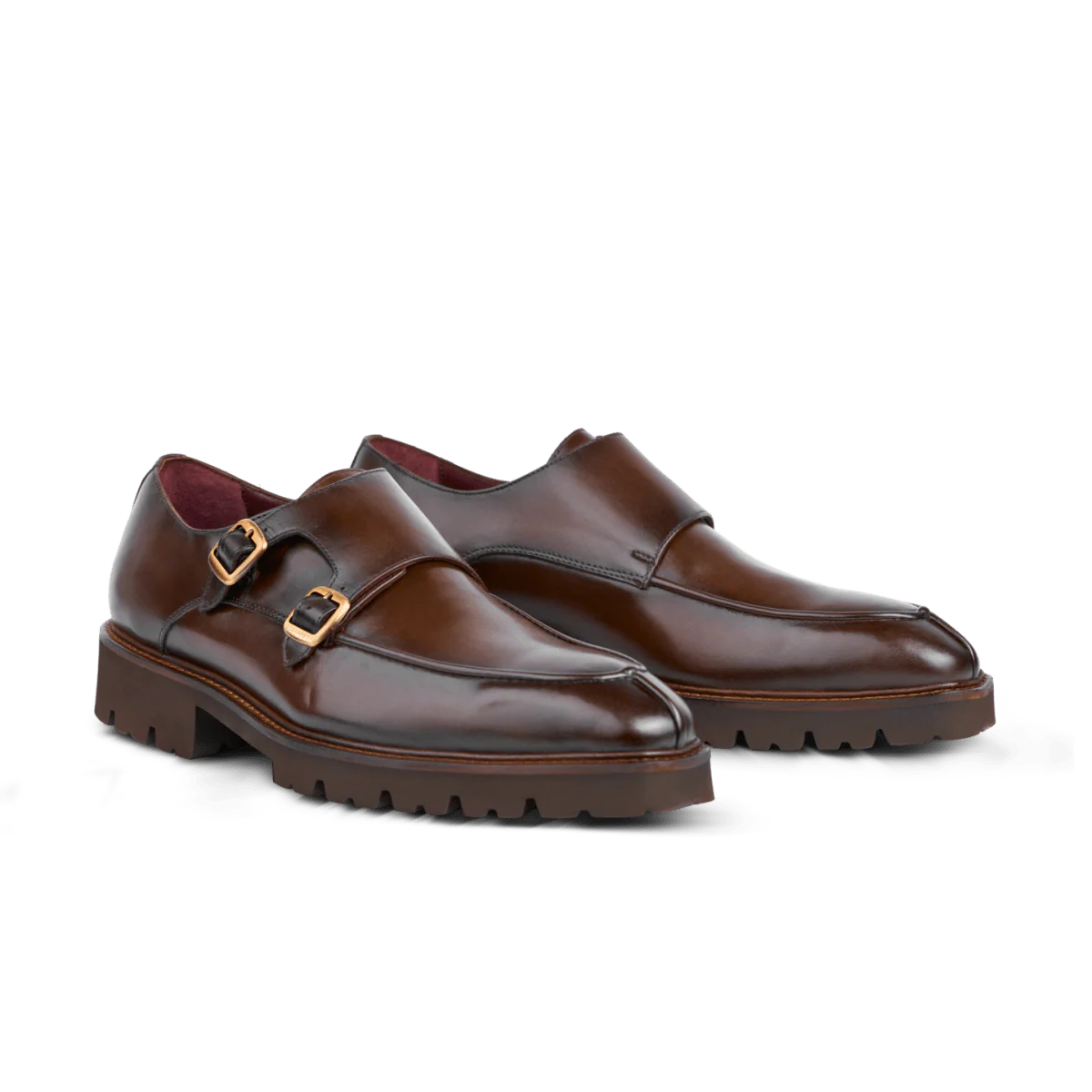 Chaussures à boucles - Cuir Marron